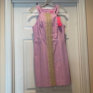 Lilly Pulitzer Pink and Gold Mini Dress